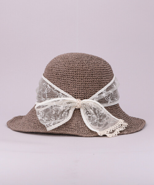 レースリボンこまあみクロシェ MOCHA ONESIZE