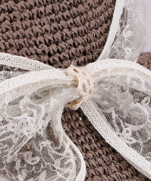 レースリボンこまあみクロシェ MOCHA ONESIZE