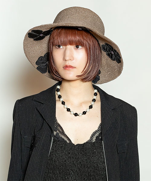 パッチフラワークロシェ GRAY ONESIZE