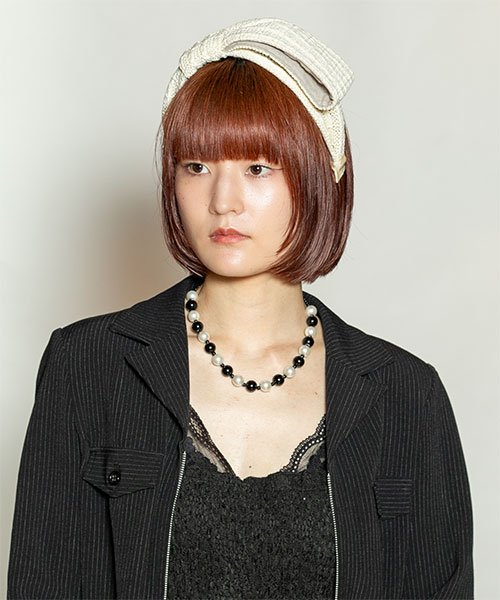 モデル頭囲：55cm 着用サイズ：ONESIZE