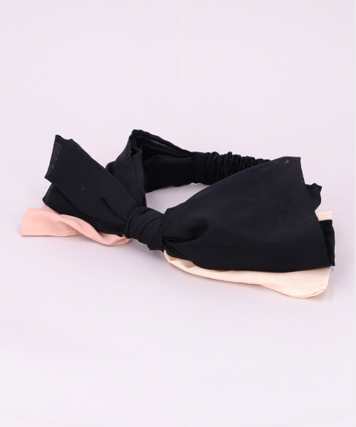 トリコロールターバン BLACK ONESIZE