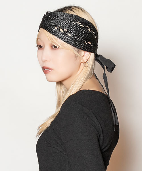モデル頭囲：58cm 着用サイズ：ONESIZE