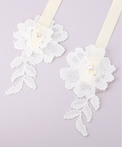 CA モダンレースの三角巾 WHITE ONESIZE