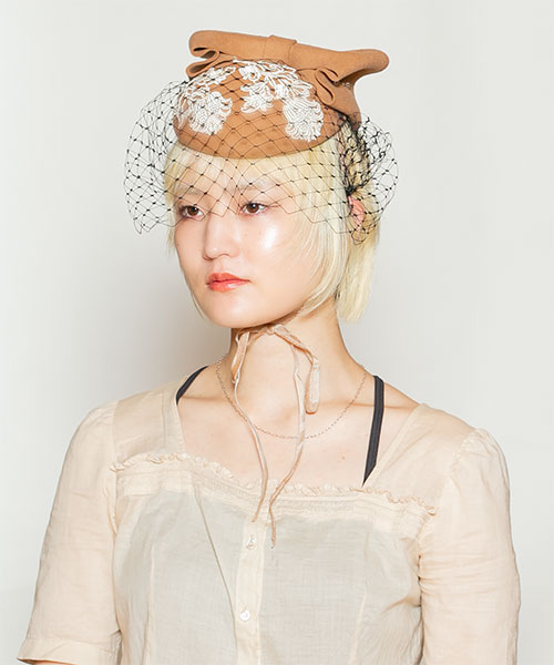 花モチーフカクテル(ONESIZE BEIGE): ヘッドドレス｜帽子通販