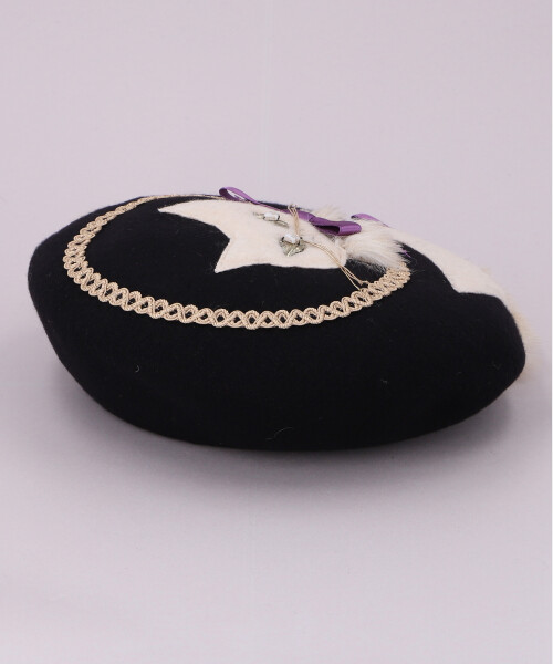 鏡の国のNECOベレー(ONESIZE BLACK): ベレー｜帽子通販｜CA4LA