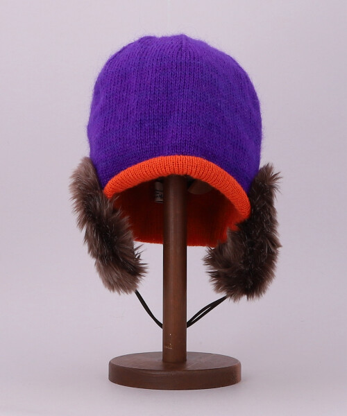 イヤマフ付きニット RED ONESIZE