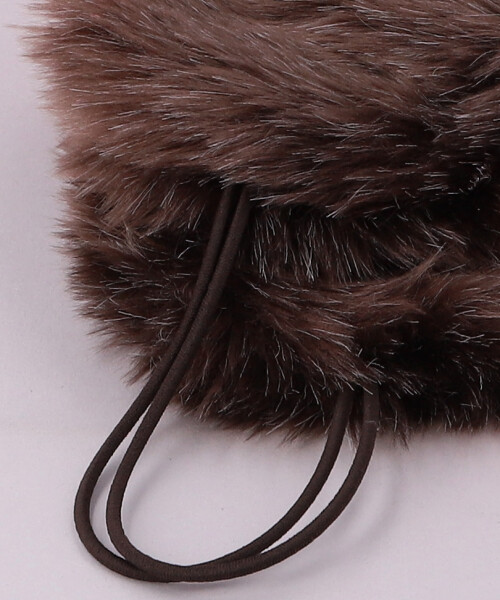 イヤマフ付きニット RED ONESIZE