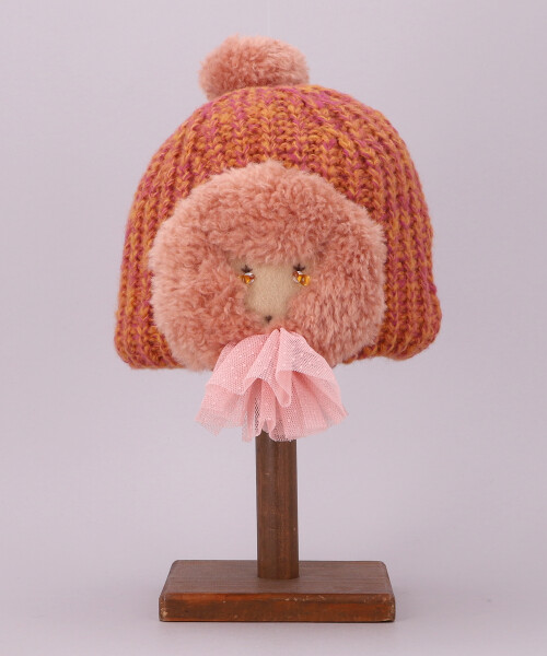 プードルアップリケ PINK ONESIZE