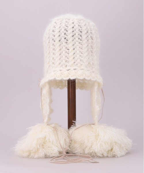 BIGボンボンキャップ BLACK ONESIZE