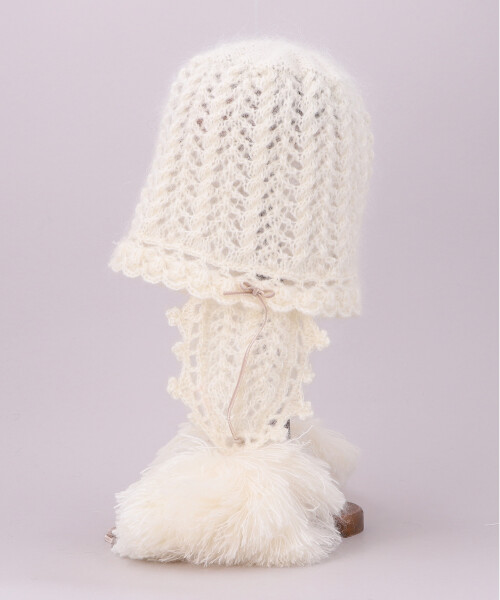 BIGボンボンキャップ(ONESIZE WHITE): ニットキャップ帽子通販｜CA4LA公式