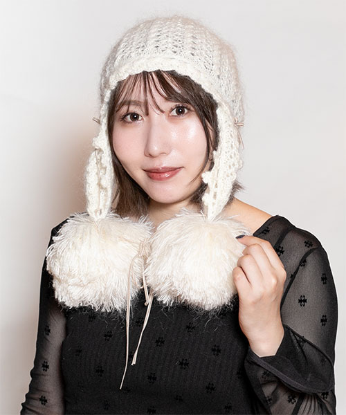 CA4LAポンポンニット帽 CA4LA（カシラ） 最大54%☆12/15迄 帽子 ニット帽 レディース 秋冬