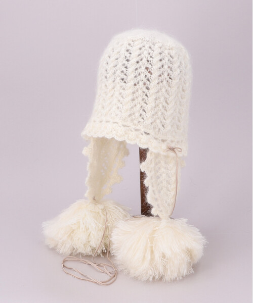 BIGボンボンキャップ(ONESIZE WHITE): ニットキャップ帽子通販｜CA4LA公式