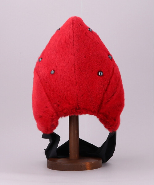 CA いちごさんフード RED ONESIZE