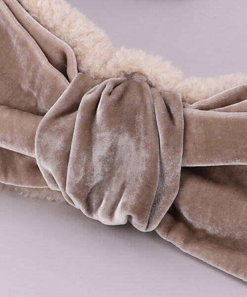リボンイヤマフ BEIGE ONESIZE