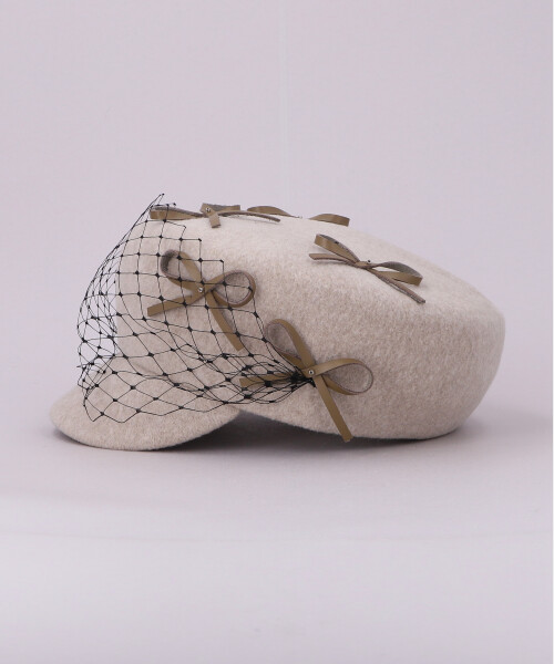 【ca4la】リボン付きキャスケット CA リボンマリンCAS(ONESIZE BLACK): キャスケット帽子通販｜CA4LA公式