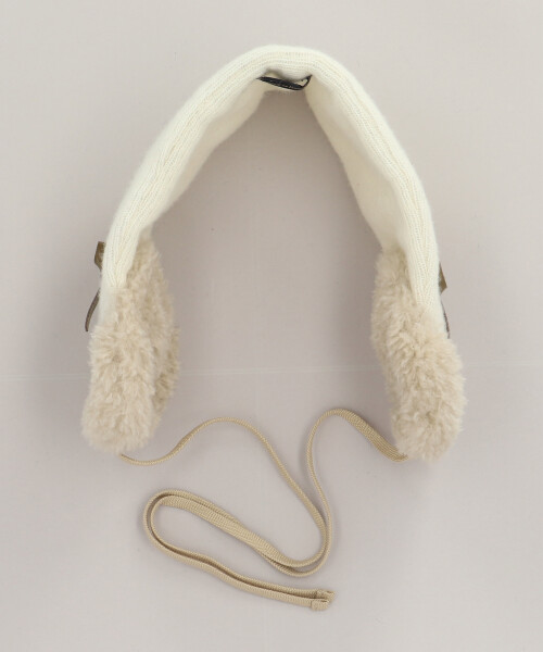 CA ニットイヤマフ WHITE ONESIZE