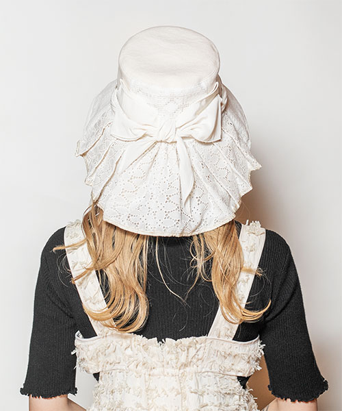 モデル頭囲：58cm 着用サイズ：ONESIZE