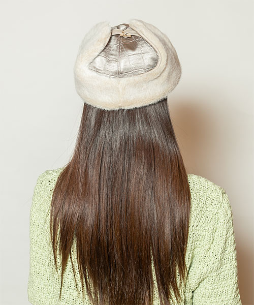 モデル頭囲：56cm 着用サイズ：ONESIZE