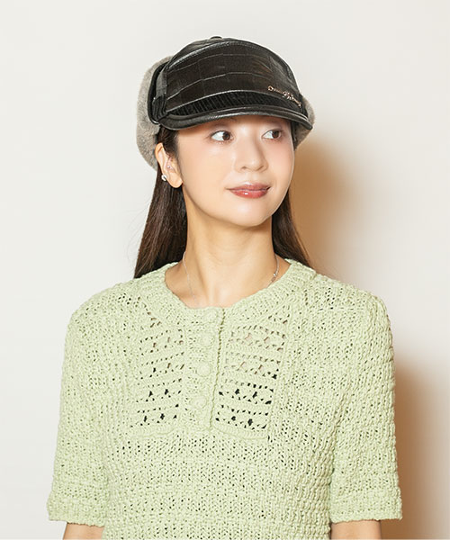 モデル頭囲：56cm 着用サイズ：ONESIZE