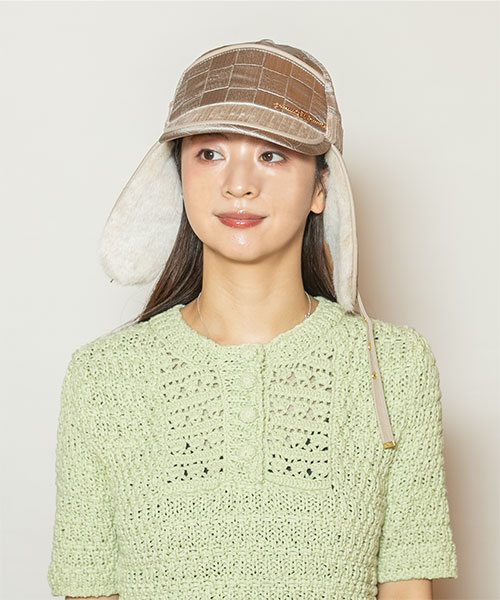 モデル頭囲：56cm 着用サイズ：ONESIZE