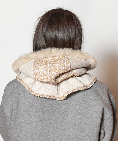 モデル頭囲：56cm 着用サイズ：ONESIZE