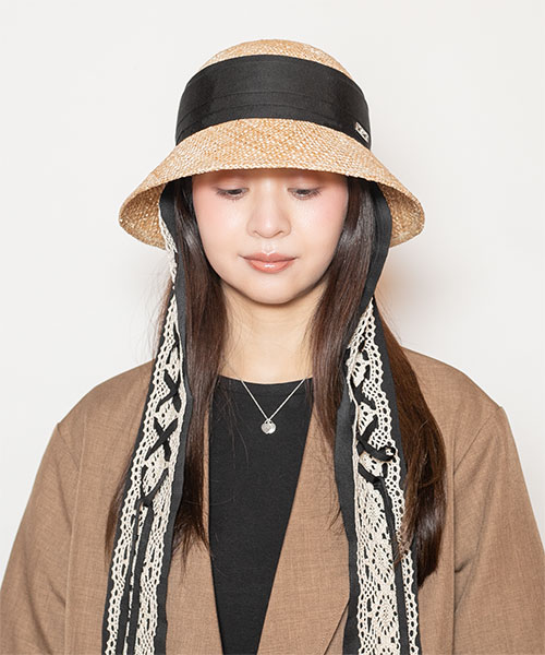 モデル頭囲：56cm 着用サイズ：ONESIZE