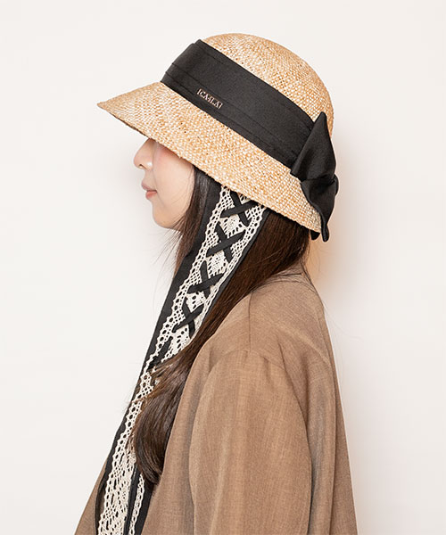 モデル頭囲：56cm 着用サイズ：ONESIZE