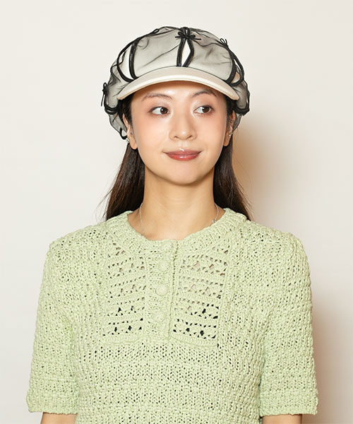 モデル頭囲：56cm 着用サイズ：ONESIZE