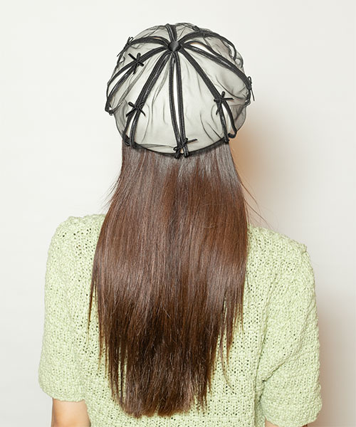 モデル頭囲：56cm 着用サイズ：ONESIZE