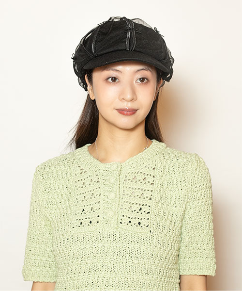 モデル頭囲：56cm 着用サイズ：ONESIZE