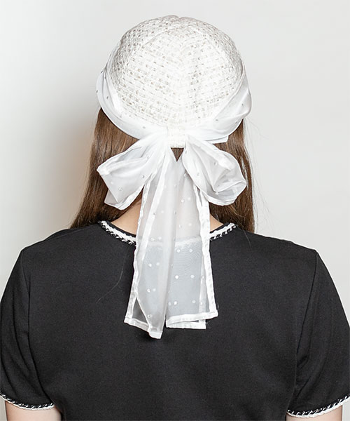 モデル頭囲：56cm 着用サイズ：ONESIZE
