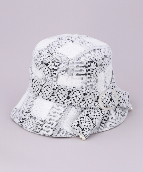 LACE CLOCHE WHITE ONESIZE