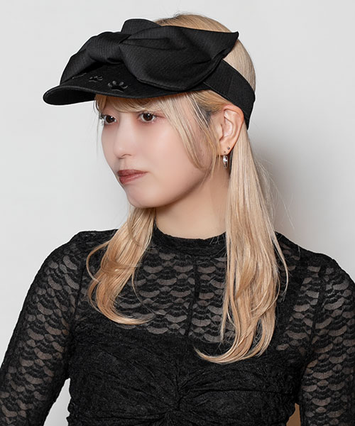 モデル頭囲：58cm 着用サイズ：ONESIZE
