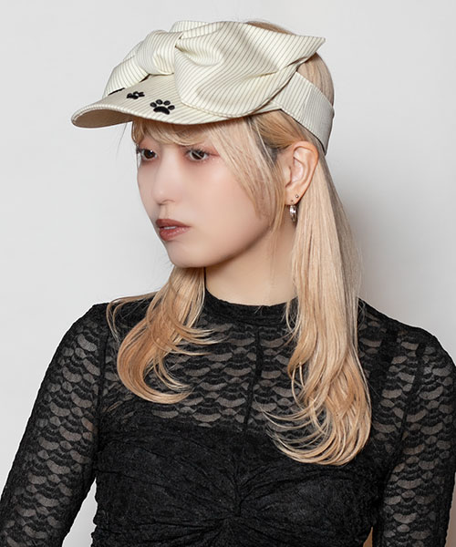 モデル頭囲：58cm 着用サイズ：ONESIZE