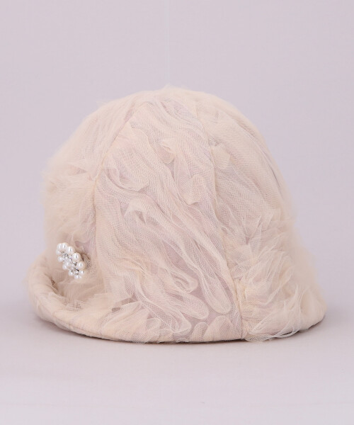 TULLE HAT BEIGE ONESIZE