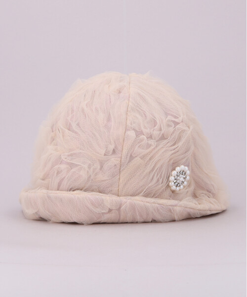 TULLE HAT BEIGE ONESIZE