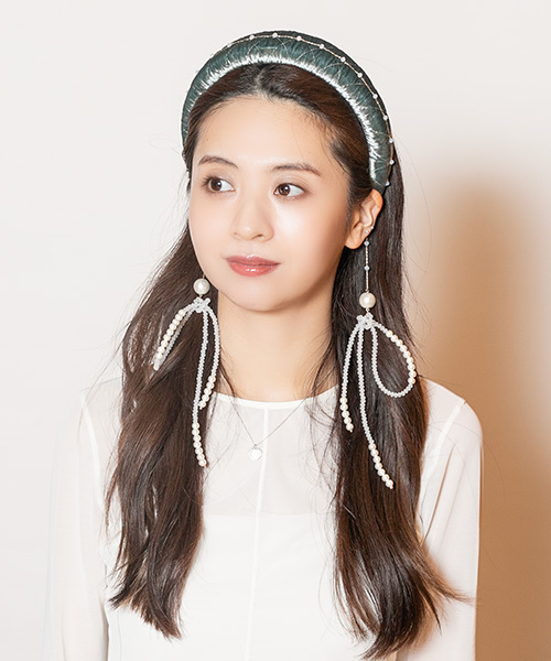 モデル頭囲：56cm 着用サイズ：ONESIZE