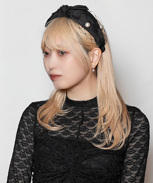 モデル頭囲：58cm 着用サイズ：ONESIZE