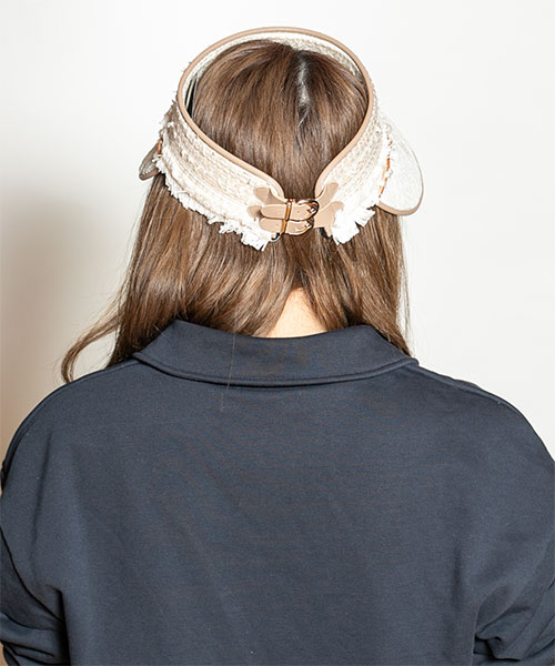 モデル頭囲：56cm 着用サイズ：ONESIZE
