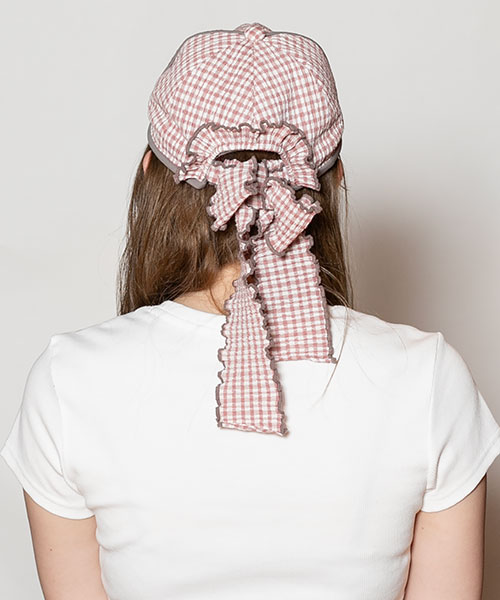 モデル頭囲：56cm 着用サイズ：ONESIZE