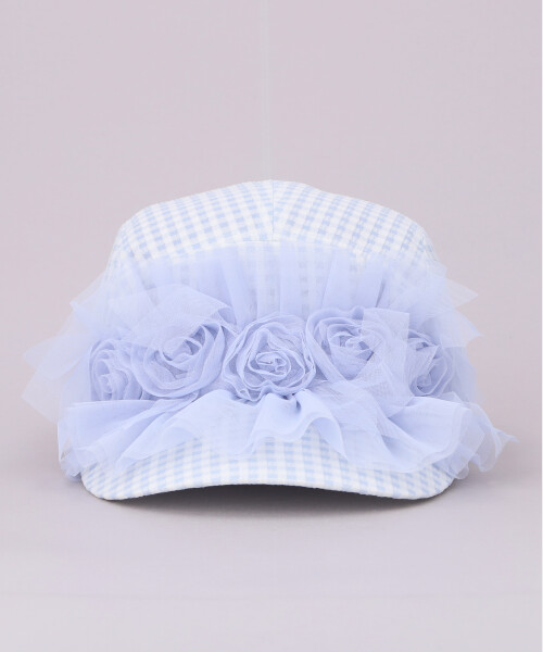 TULLE ROSE CAP BLUE ONESIZE