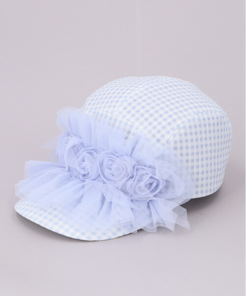 TULLE ROSE CAP BLUE ONESIZE