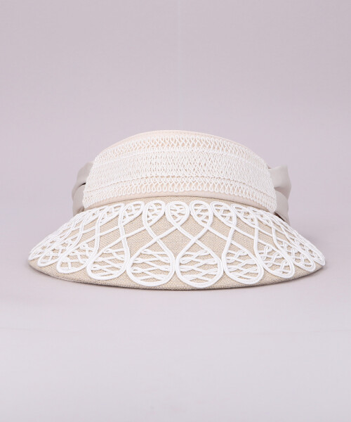 CORD BRAID VISOR WHITE ONESIZE