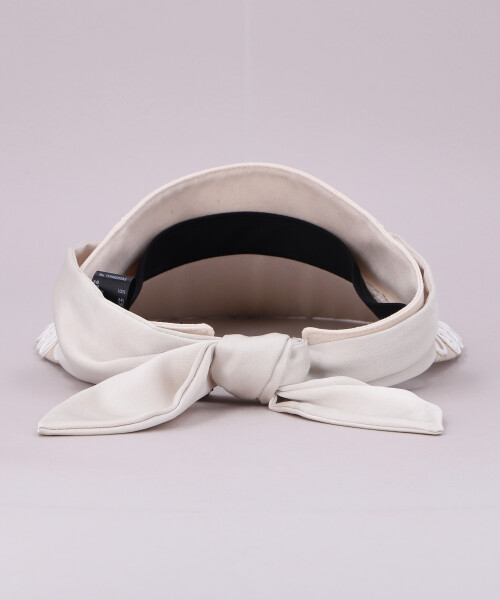 CORD BRAID VISOR WHITE ONESIZE