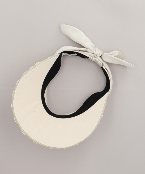 CORD BRAID VISOR WHITE ONESIZE