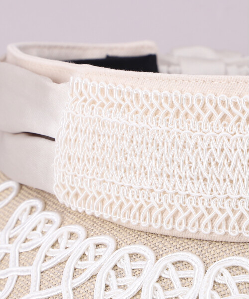 CORD BRAID VISOR WHITE ONESIZE
