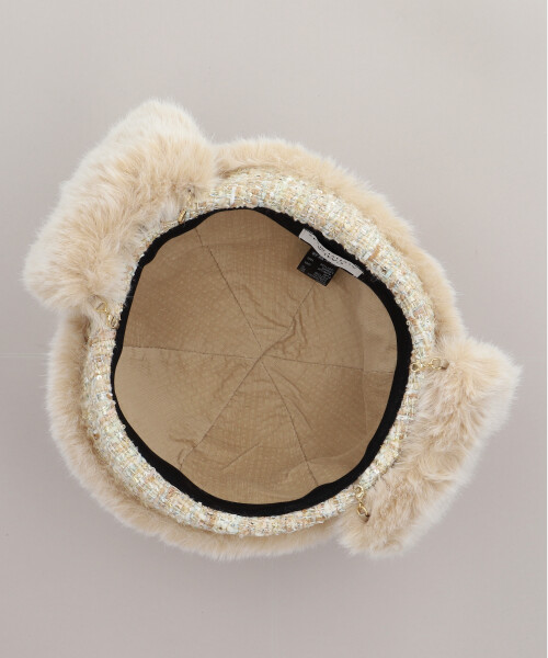 TWEED FUR SAILOR BEIGE ONESIZE