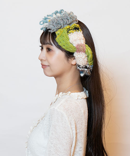 モデル頭囲：56cm 着用サイズ：ONESIZE