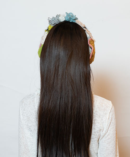 モデル頭囲：56cm 着用サイズ：ONESIZE