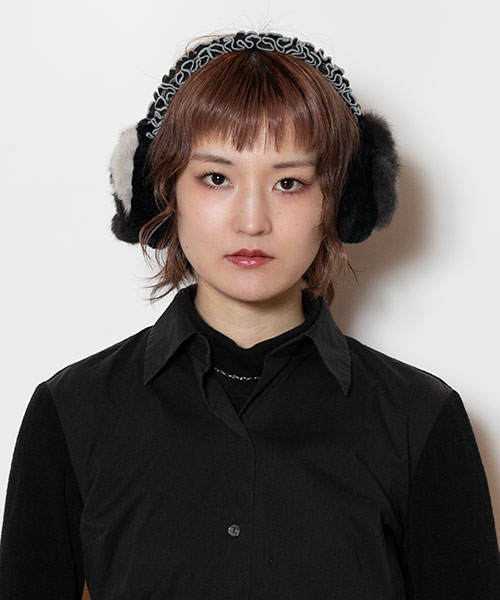 モデル頭囲：55cm 着用サイズ：ONESIZE